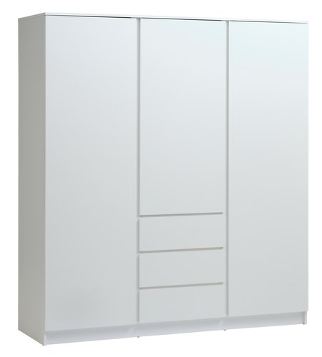 Wardrobe LIMFJORDEN 180x200 combi white