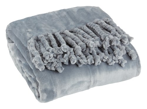 Throw BONDEROSE 130x170 fleece blue