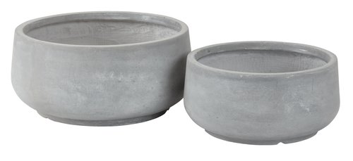 Garden planter TERASSE D44/36 grey set of 2