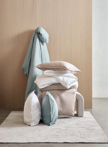 Duvet cover set INGEBORG sateen Single sand