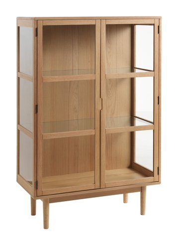 Display cabinet LANGELINIE 2 doors oak