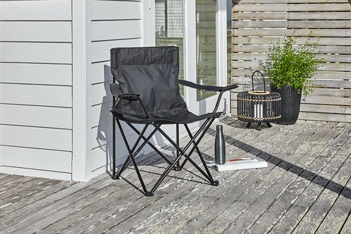 Camping chair HALDBAKKEN black