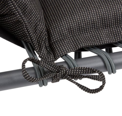 Garden cushion sun lounger BENNEBO black/grey