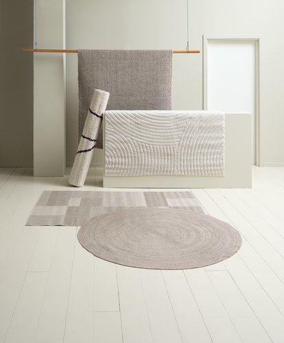 Rug MASKROS D160 taupe/beige