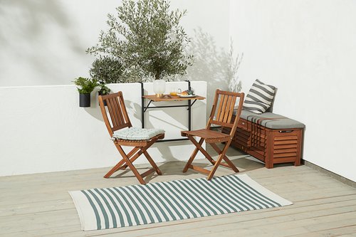 Balcony table INDHOLT W43xL57 hardwood