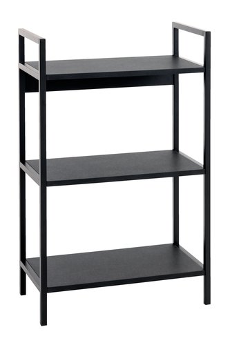 Shelving unit TISTRUP 3 shelves black
