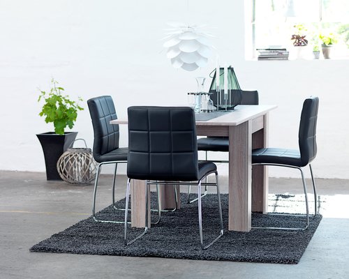 Dining table HASLUND 80x80/160 oak