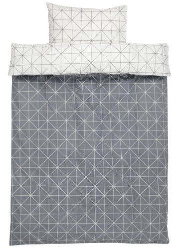 Duvet cover set ATLA Single grey