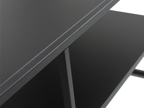 Coffee table VIRUM 60x90 w/shelf black