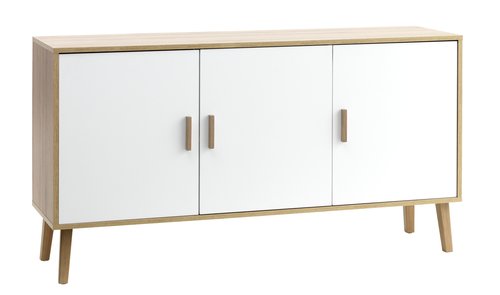 Sideboard GAMMELGAB 3 doors oak/white