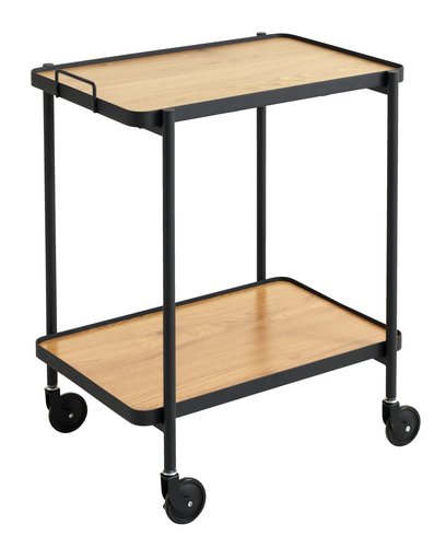 Trolley GANGSTED oak/black