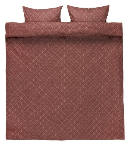 Duvet cover set SINJA sateen King taupe