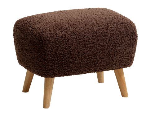 Pouffe VILDSUND 52x41 brown