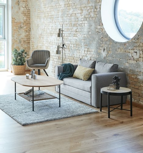 Sofa bed SKILLEBEKK light grey