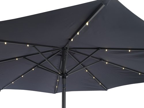 Market parasol ASKIM D300 LED grey
