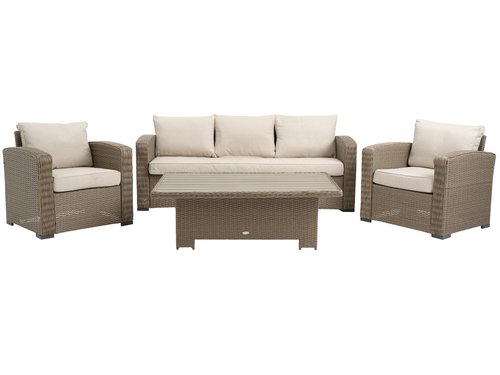 Lounge set VEMB 5-seater natural