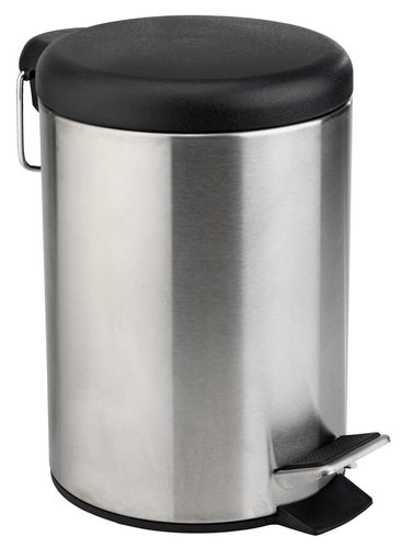Pedal bin GUNSTA 3L steel/black