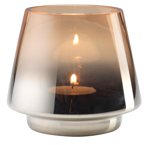 Tealight holder BRYNJE D10xH9cm glass