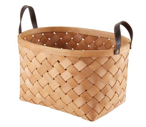 Basket RUBEN W26xL37xH27cm w/handles