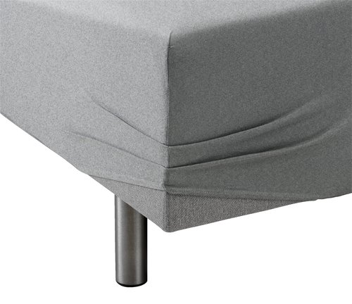 Jersey fitted sheet JENNY King grey melange