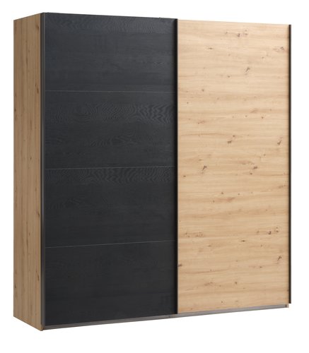 Wardrobe SALTOV 204x222 oak/black