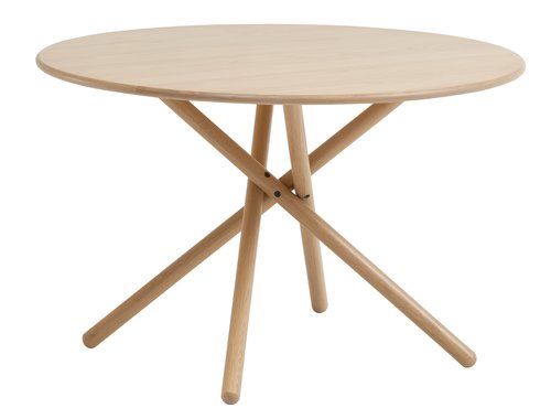 Dining table SKIBET D120 light oak