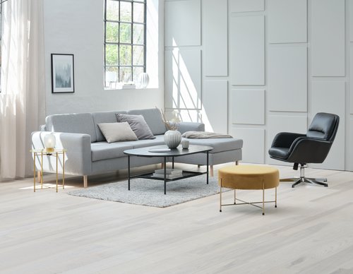 Coffee table HINNERUP 75x120 black