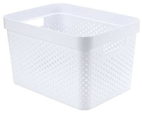 Basket INFINITY 17L plastic white