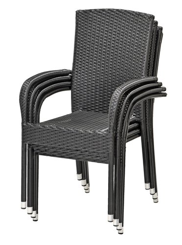 Stacking chair HALDBJERG black