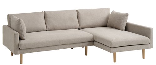 Sofa HVIDBJERG chaise lounge sand