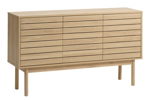 Sideboard HALMBY 3 doors oak colour