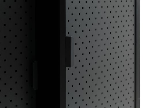 Cabinet VIRUM 2 doors black