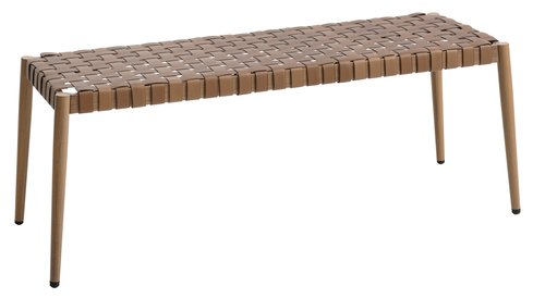 Garden bench EDDERUP W110xD40 natural