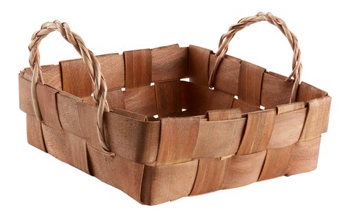 Basket TORKILD W20xL20xH7cm wood