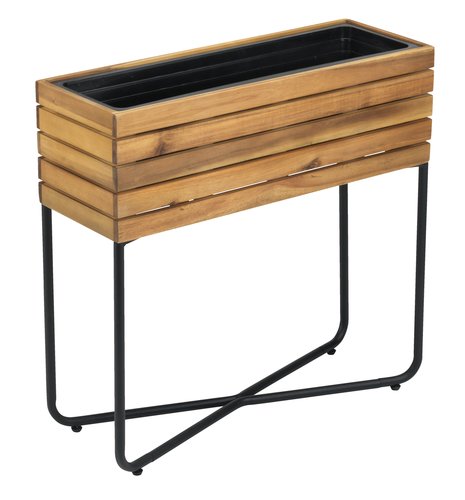 Planter box MYRHAUK W22xL62xH60 hardwood natural