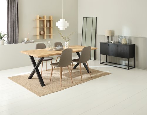 Leaf ROSKILDE/ROSLEV 95x50 natural oak