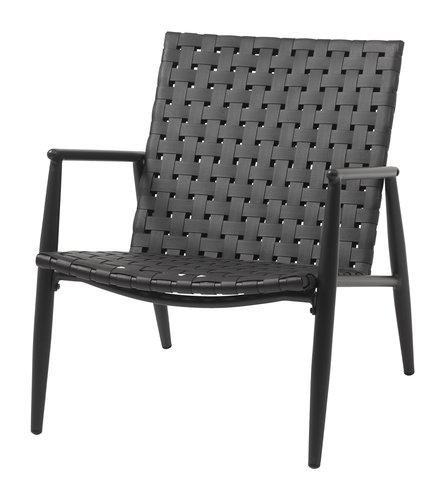 Lounge chair EDDERUP black