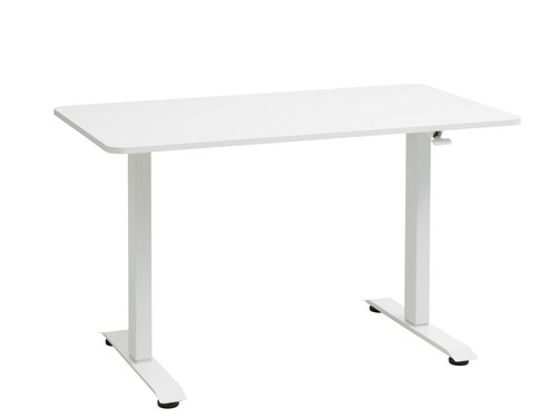 Adjustable desk ASSENTOFT 70x130 white