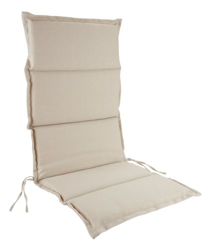 Garden cushion recliner chair BREDFJED off-white