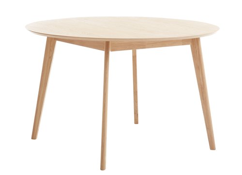 Dining table KALBY D120 light oak