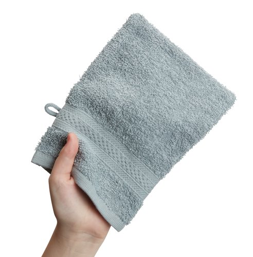 Wash glove UPPSALA 14x20 dusty blue