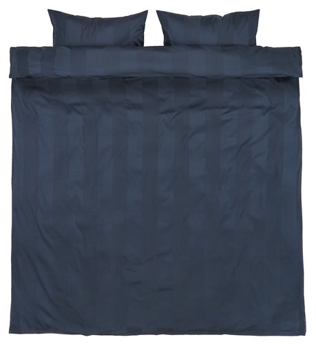 Duvet cover set BARBO Sateen Double dark blue
