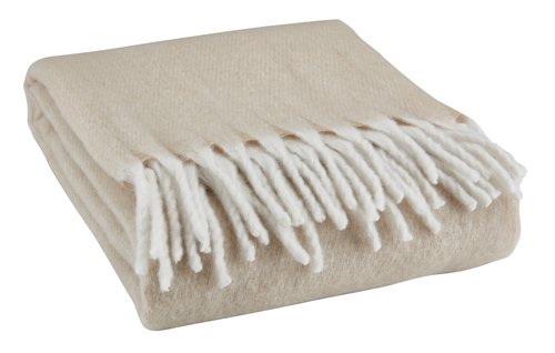Throw TUSENFRYD 130x180 beige
