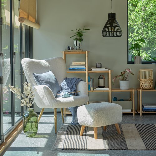 Pouffe VILDSUND 52x41 off-white