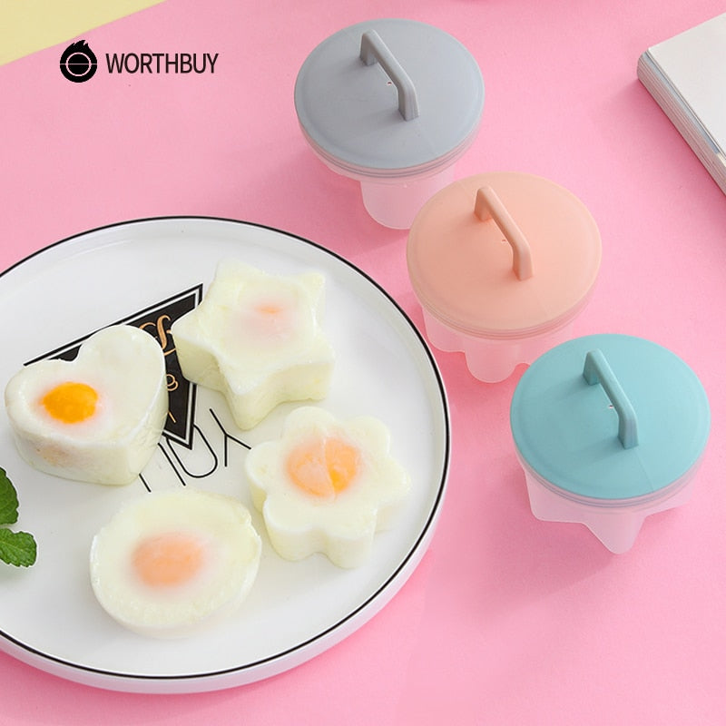 4 Pcs/Set Cute Egg Cooker Tools With Plastic Brush