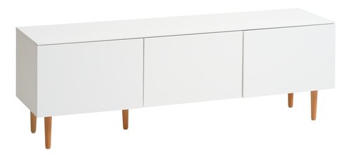 TV bench KORSVANG 3 doors white