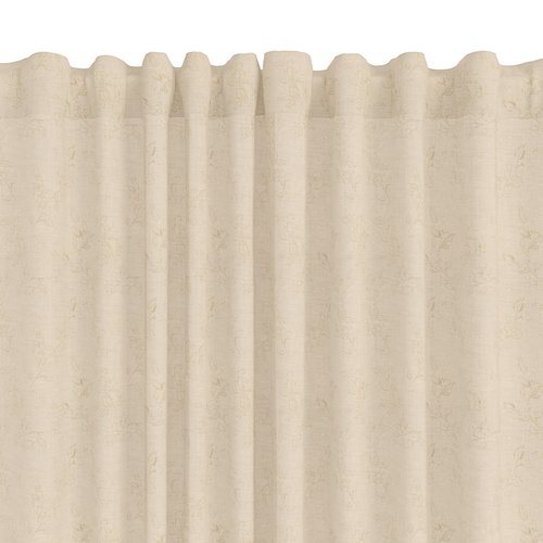 Curtain BIRKHOLM 1x140x245 flower beige