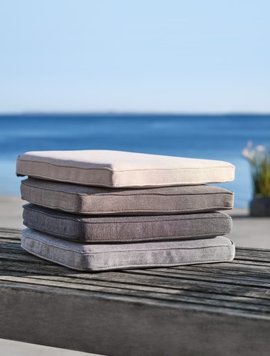 Garden cushion chair seat UDSIGTEN black/grey