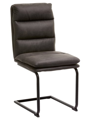 Dining chair ULSTRUP anthracite grey/black