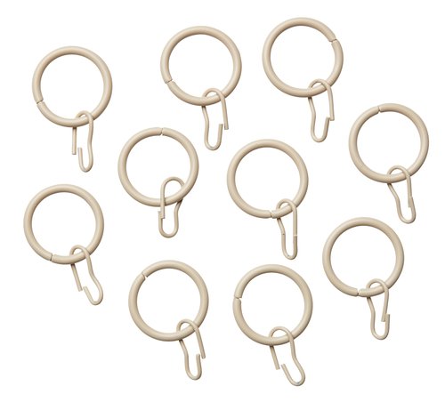 Curtain ring NATURE D19mm 10pcs/pk beige